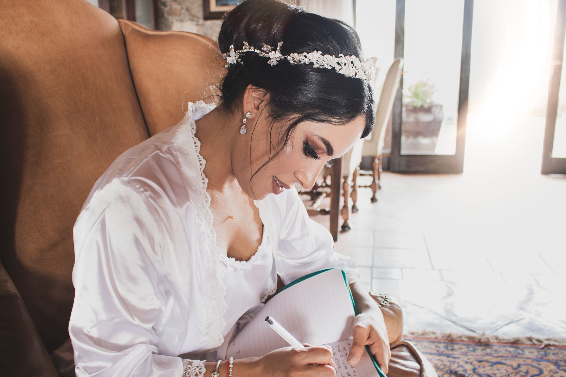 Cinematic wedding image representing a finished wedding highlight or feature film